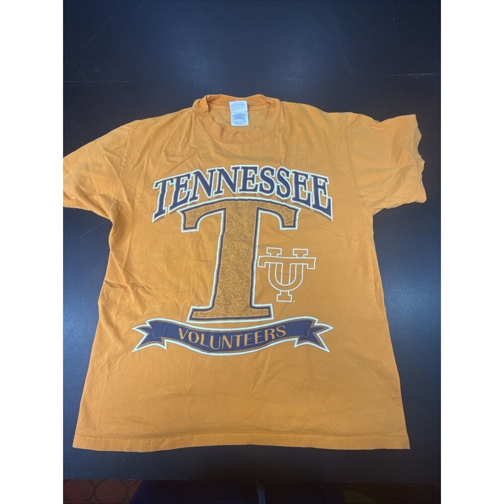Vintage University Of Tennessee Volunteers Shirt Men’s Large Made In USA Orange